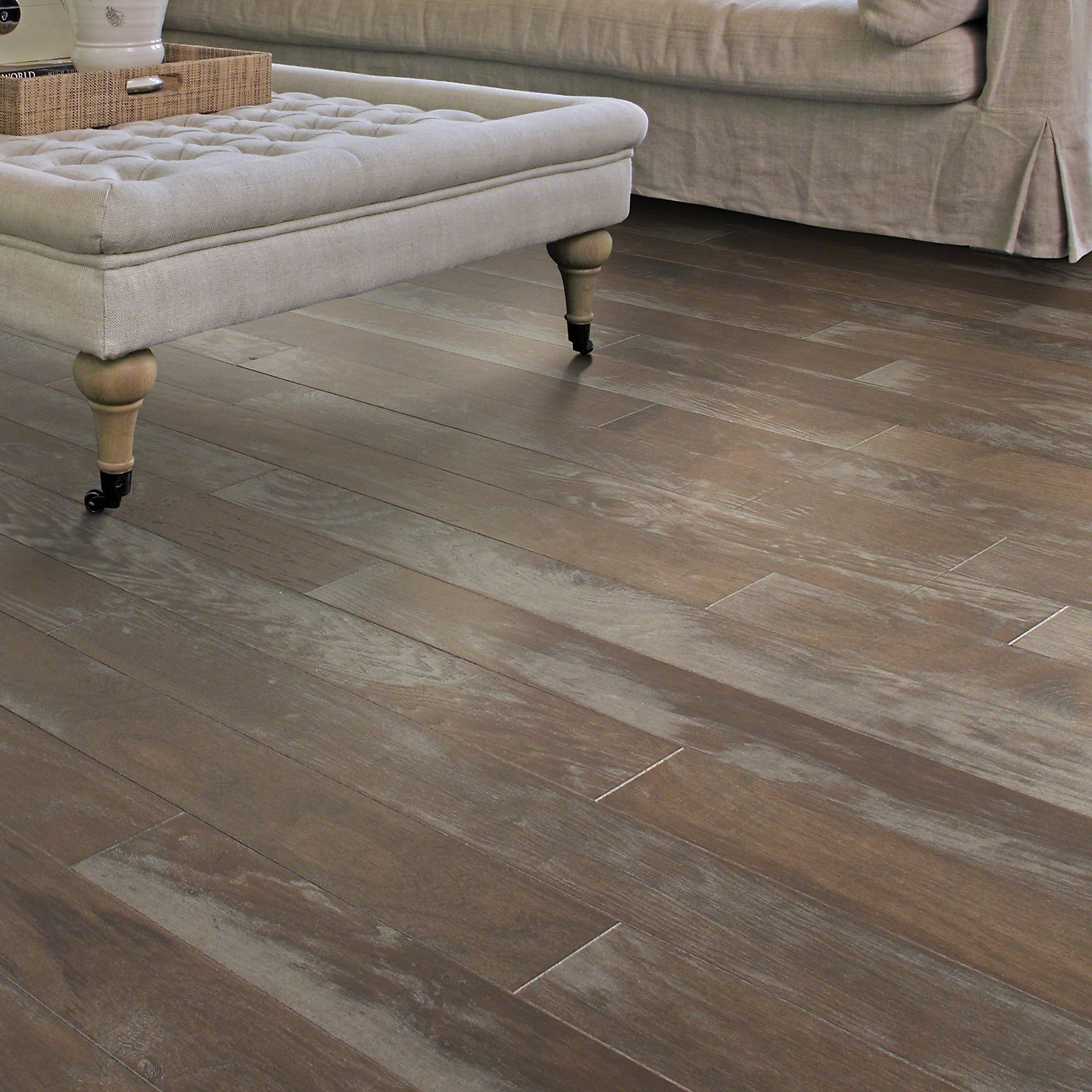 Shaw Floors Chic Hickory 4.8" Engineered Hardwood Flooring in Uptown